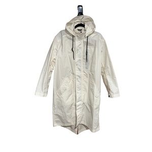 NikeLab Rain Coat in Off White with DWR size L